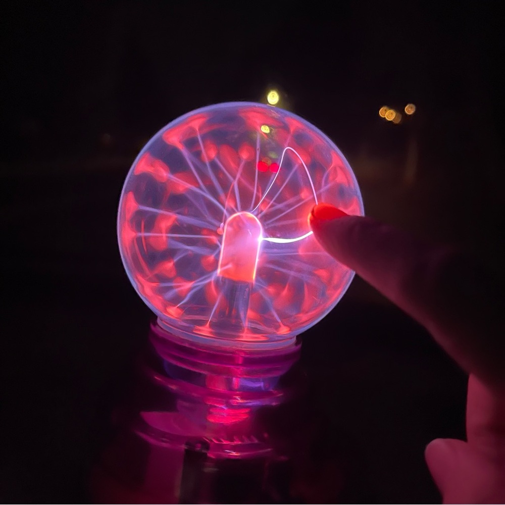 Lite Glow Light Fusion Plasma Lamp⚡ Sound Activated 12V Car Neon Sphere 2002 NIB